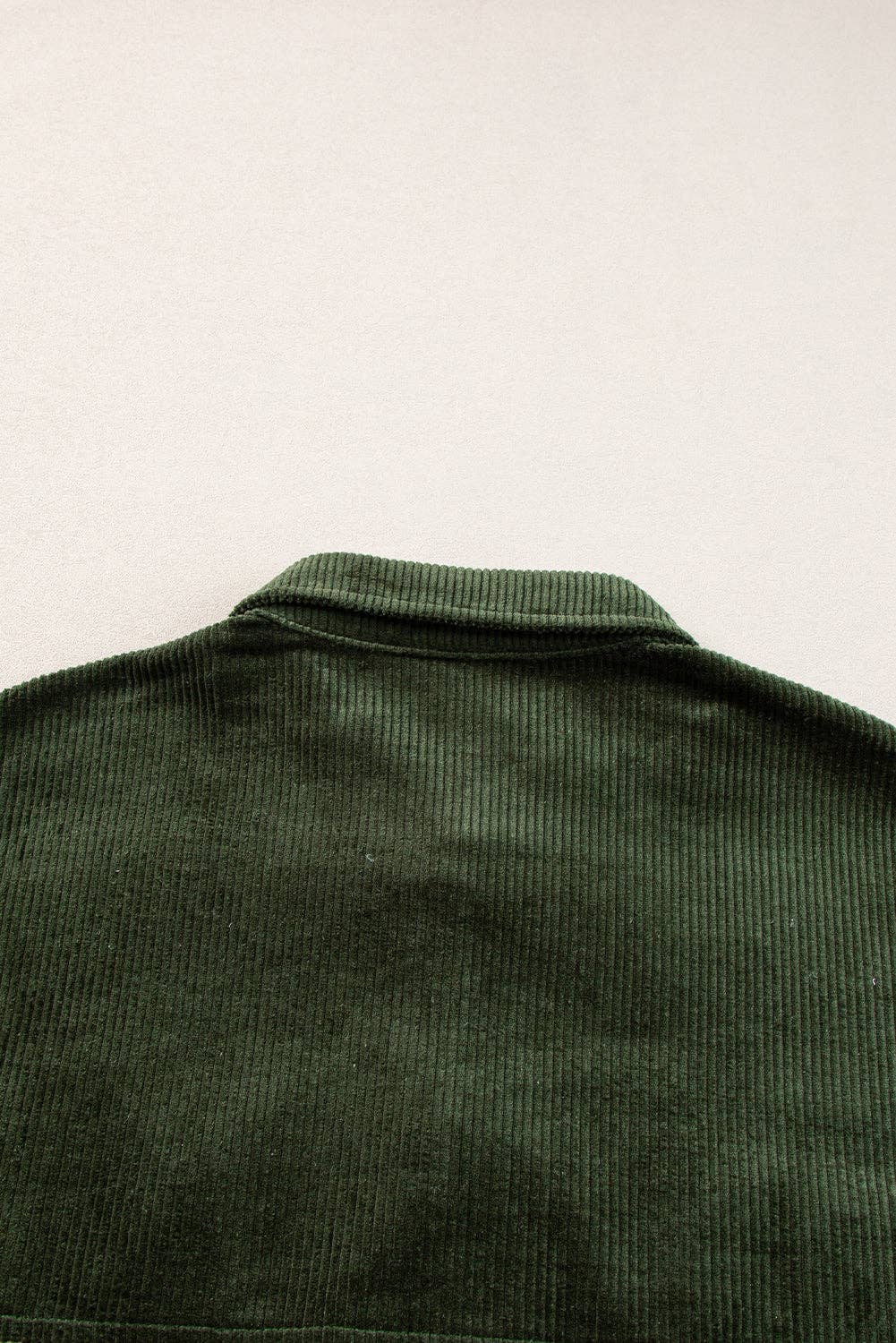 Blackish Green Snap Buttons Plaid Shacket