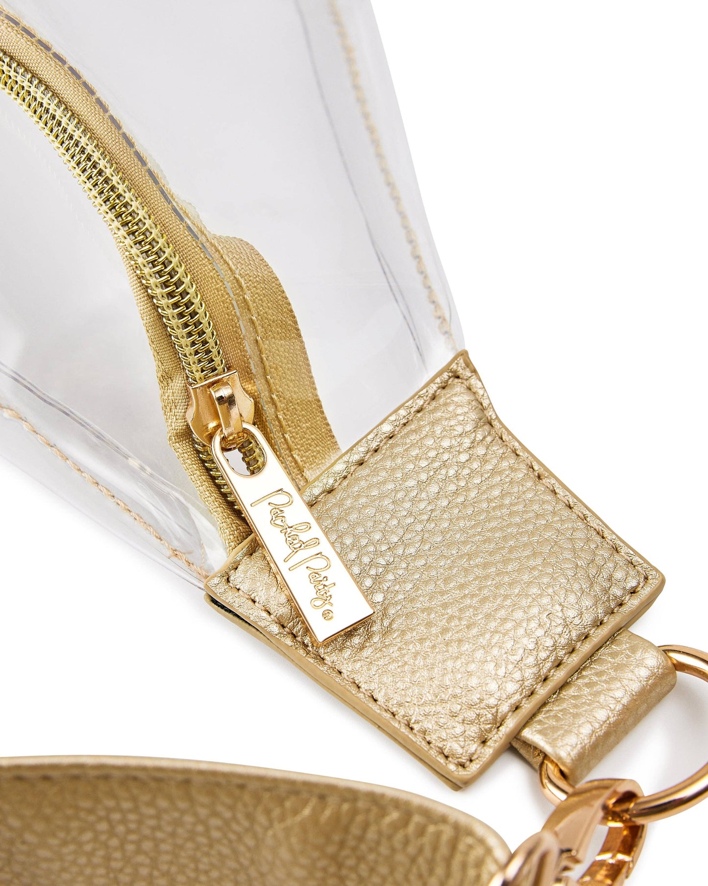 On The Go Clear Gold Belt Bag