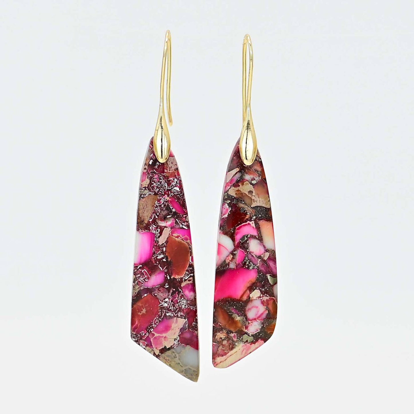 PInk/Red Regalite Earrings