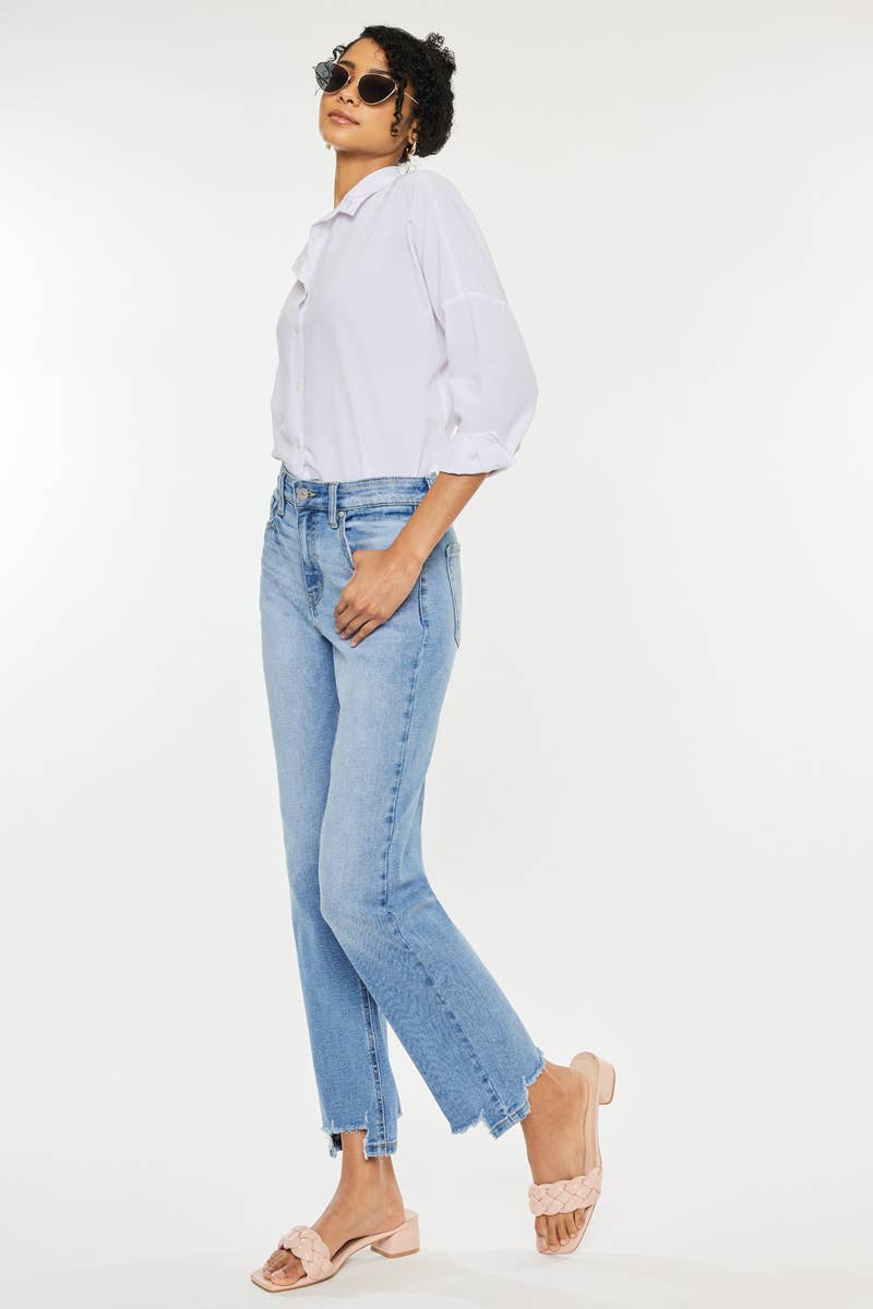 OPEN PACK HIGH RISE STRAIGHT JEANS-