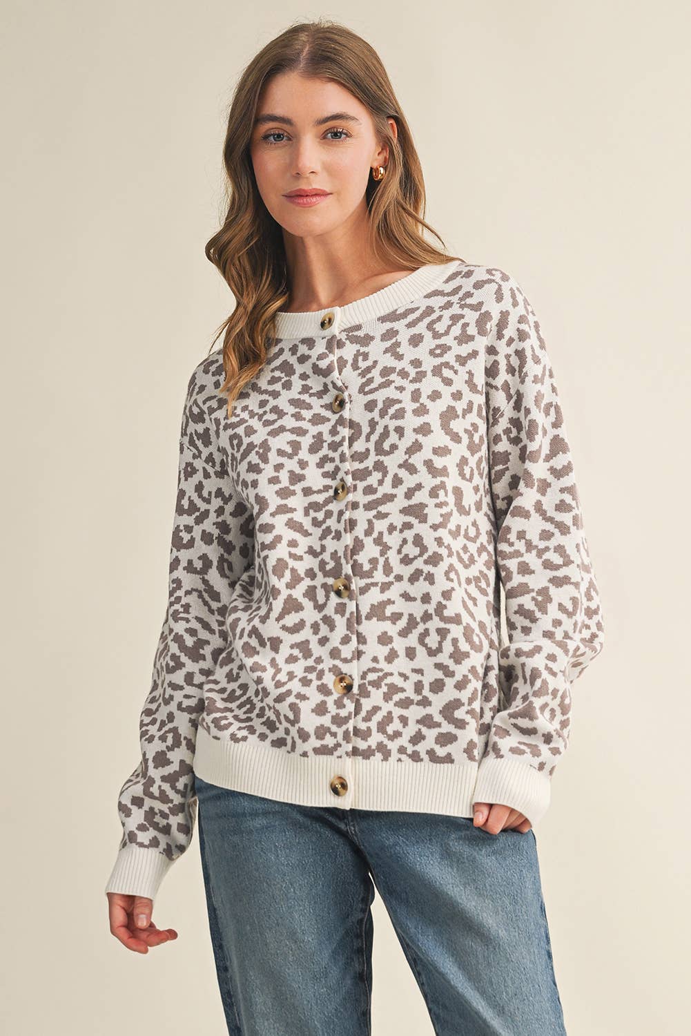 Leopard Sweater Cardigan