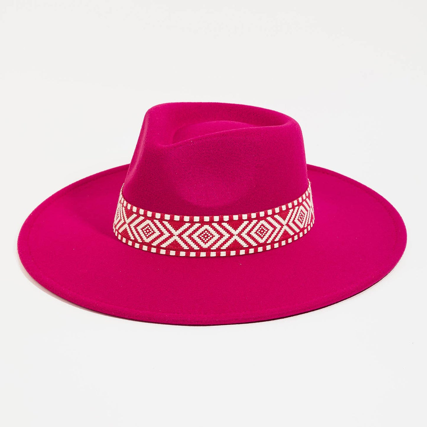 Boho Stripe Pattern Fedora Hat