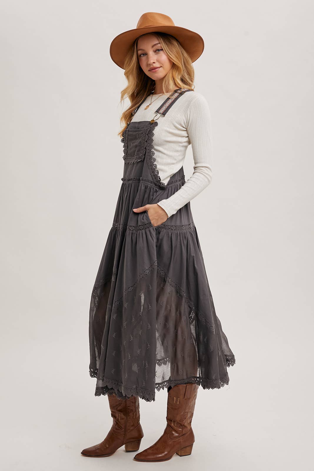 Ash LACE MAXI DRESS