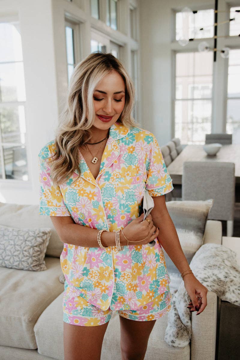 Spring Flowers Pajama Set