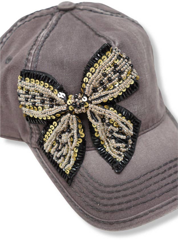 Bejeweled Bow red cap