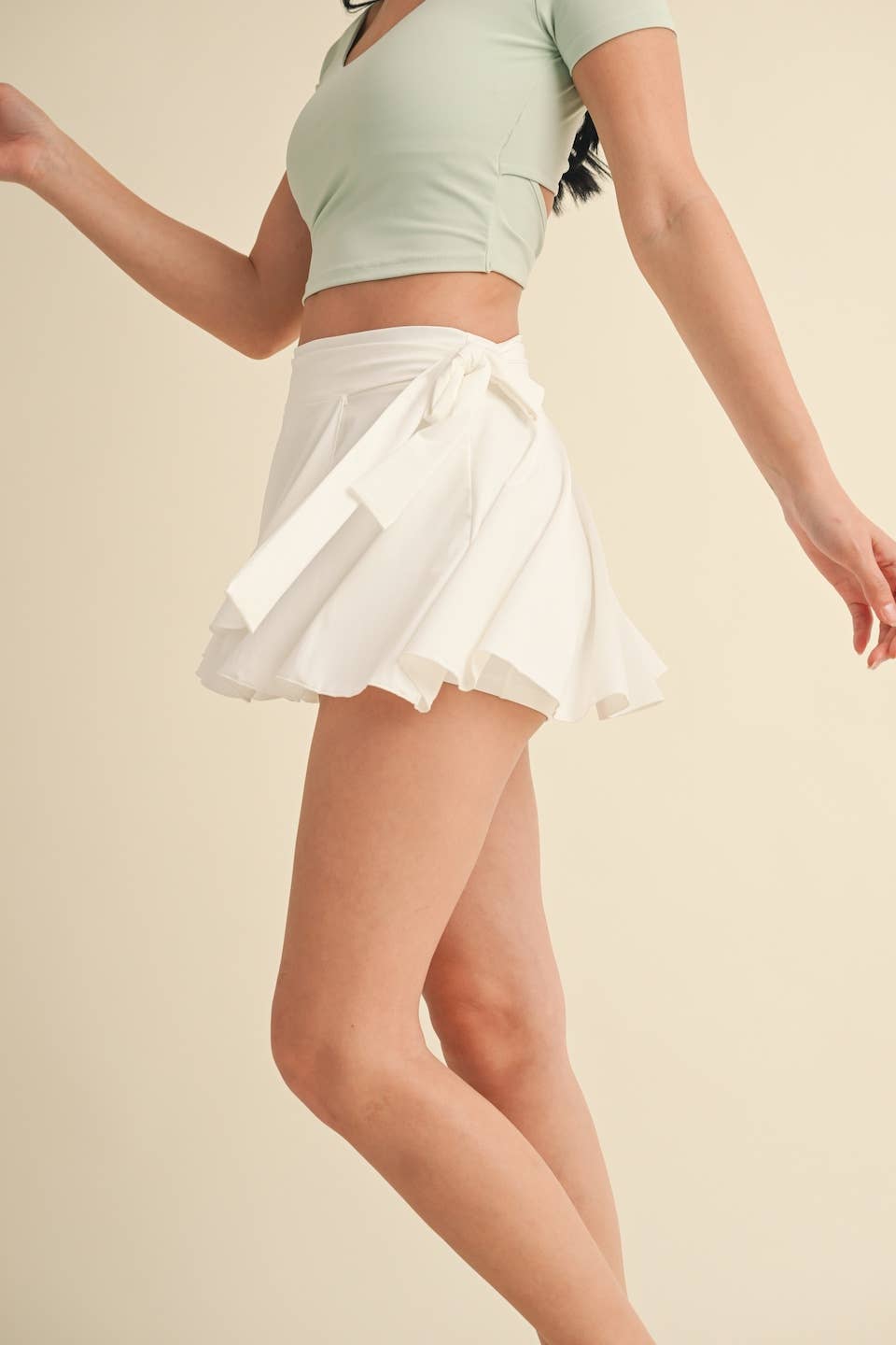 Baby Pink Wrap Skort