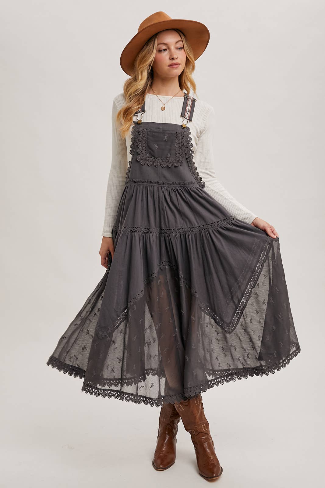 Ash LACE MAXI DRESS