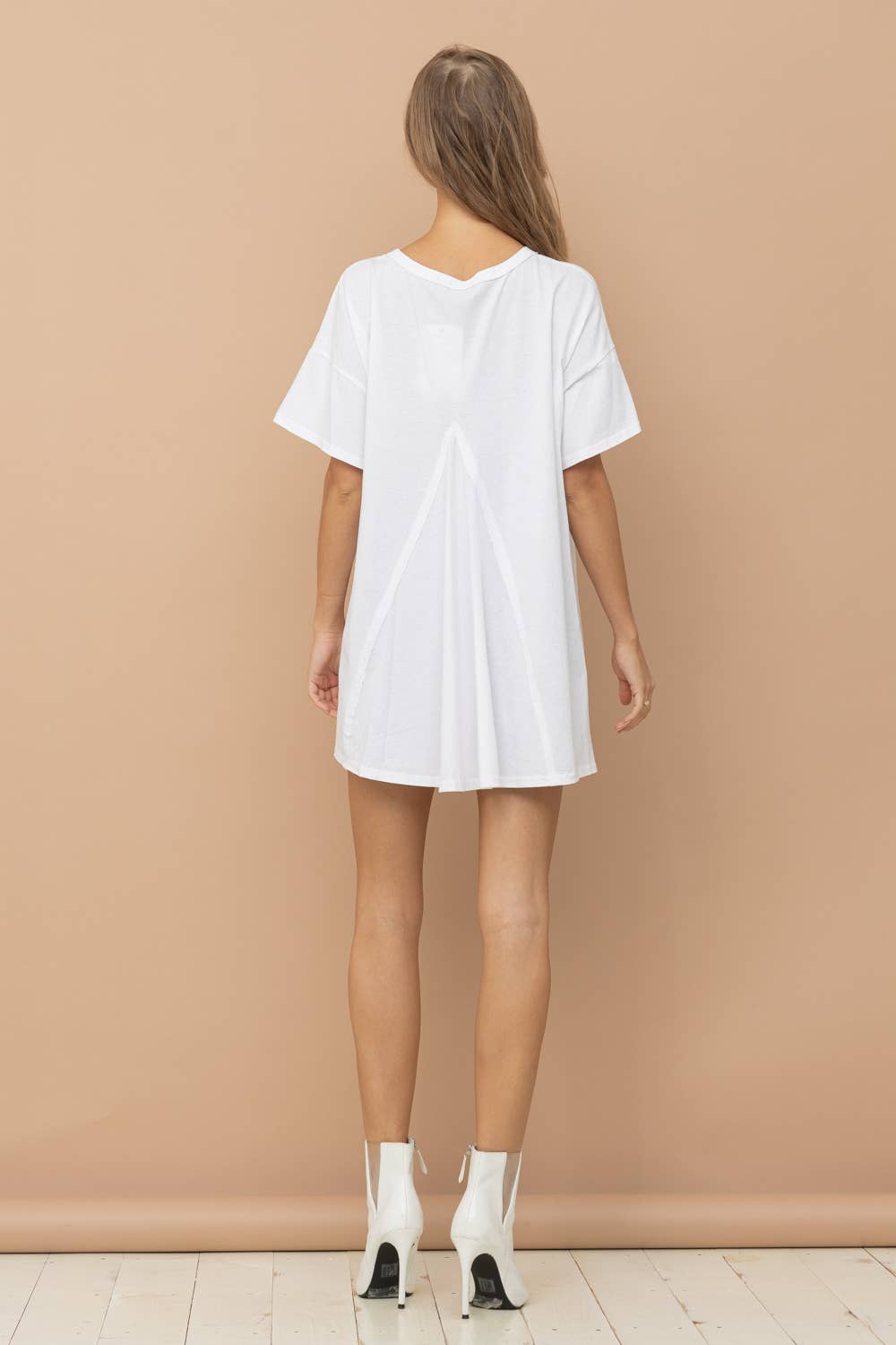 Cotton Sequin Western Boot Fringe Loose Side Tee