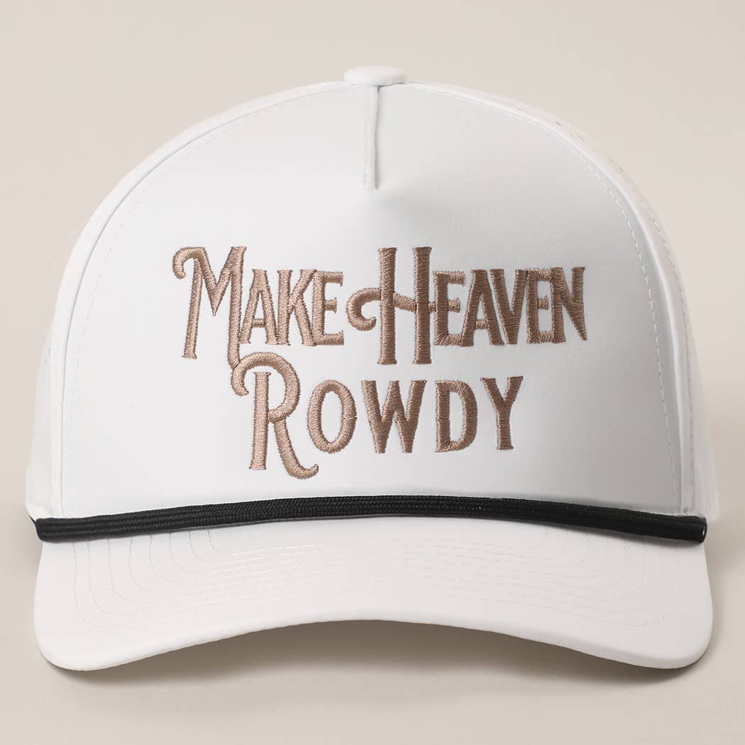Make Heaven Rowdy Premium Materials Rope Strap Trucker Hat