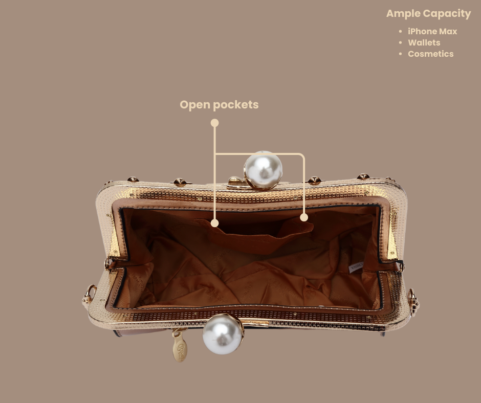 Brangio Opulent Satin Clutch & Evening Bag