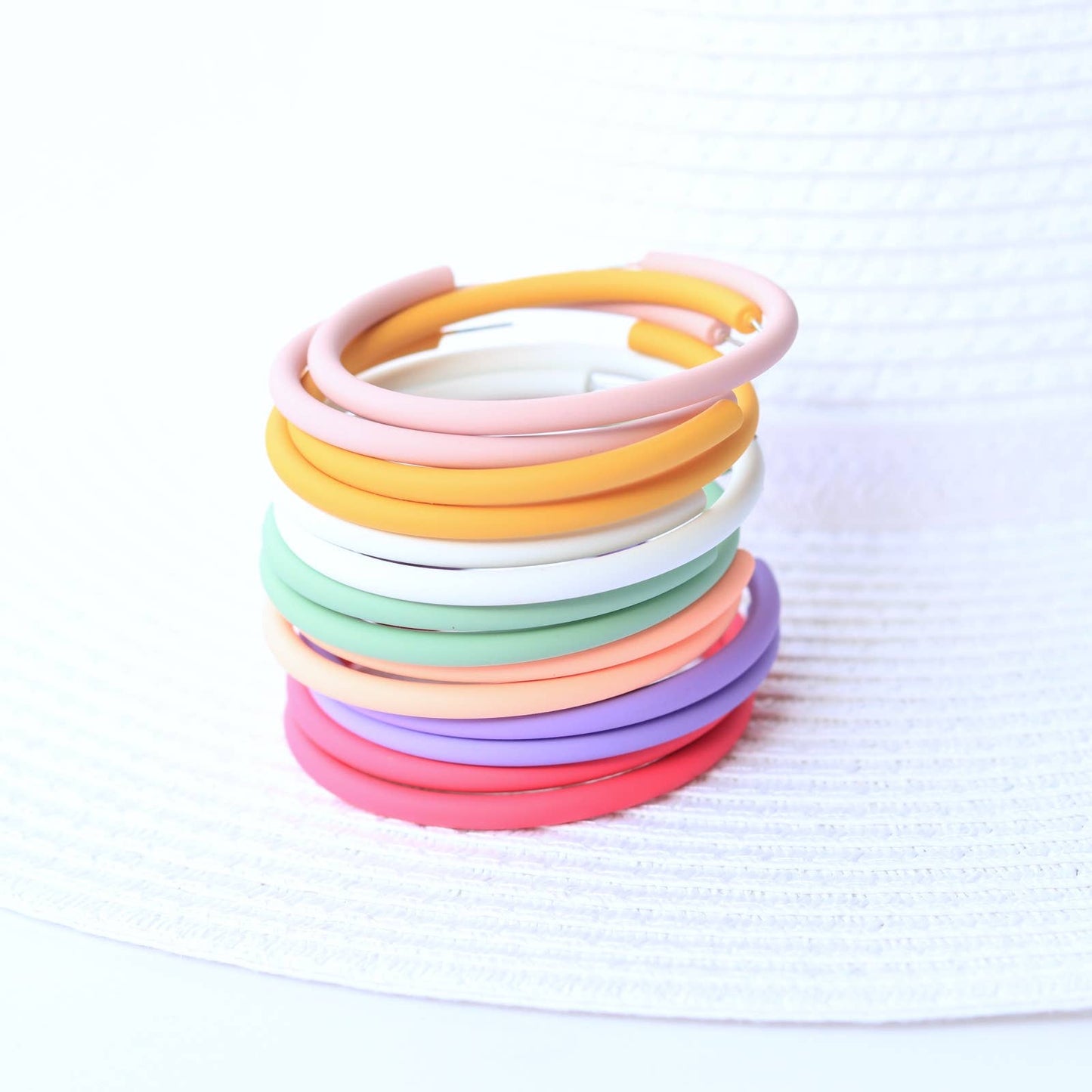 Large Skinny pink Hoop