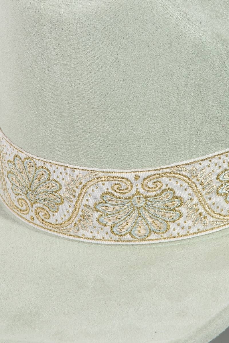 Intricate Border Pattern Band Cowboy Hat