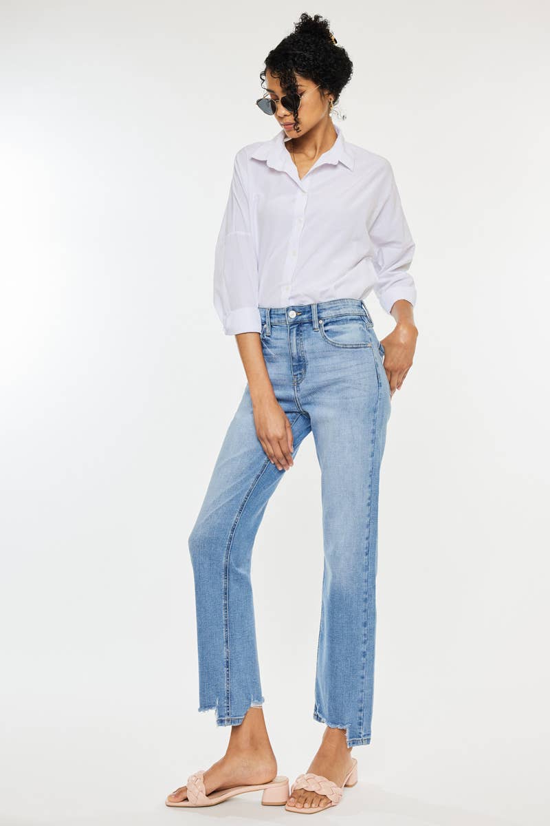 OPEN PACK HIGH RISE STRAIGHT JEANS-