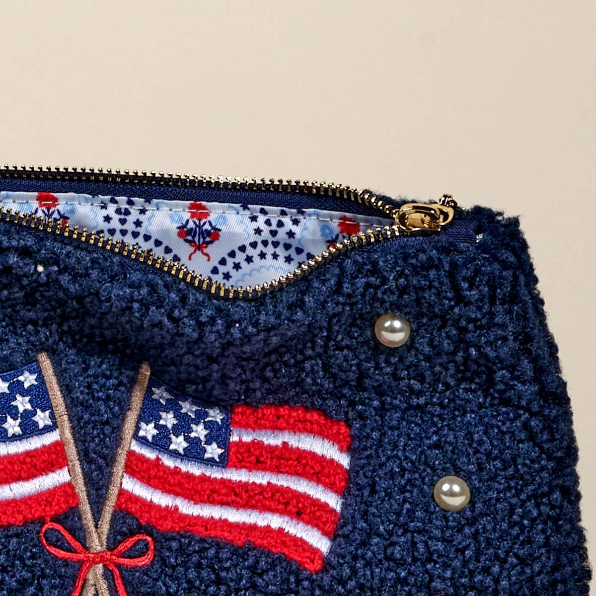 American Flag Pearl Bag