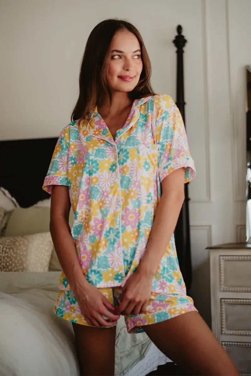 Spring Flowers Pajama Set