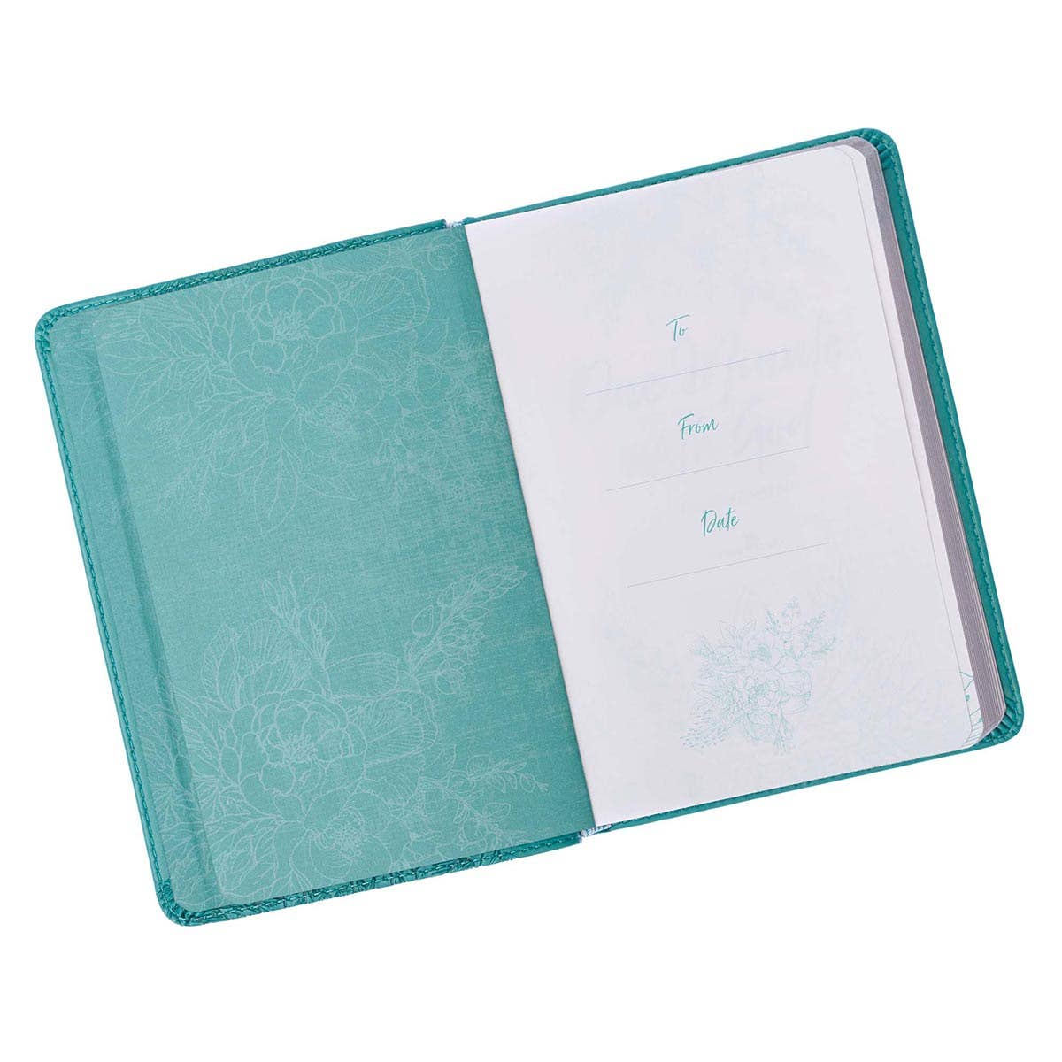 One Minute with God Teal Leather