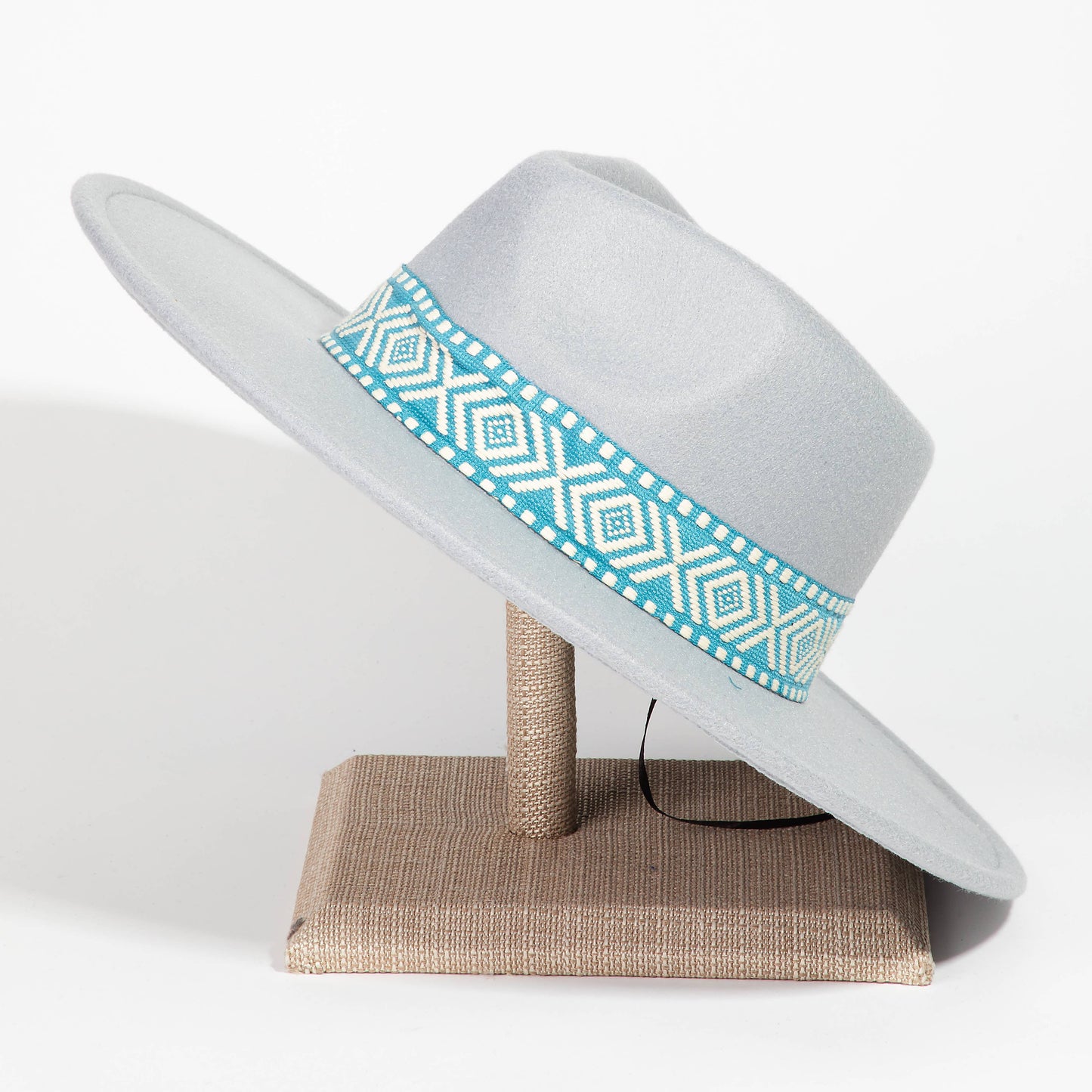 Boho Stripe Pattern Fedora Hat
