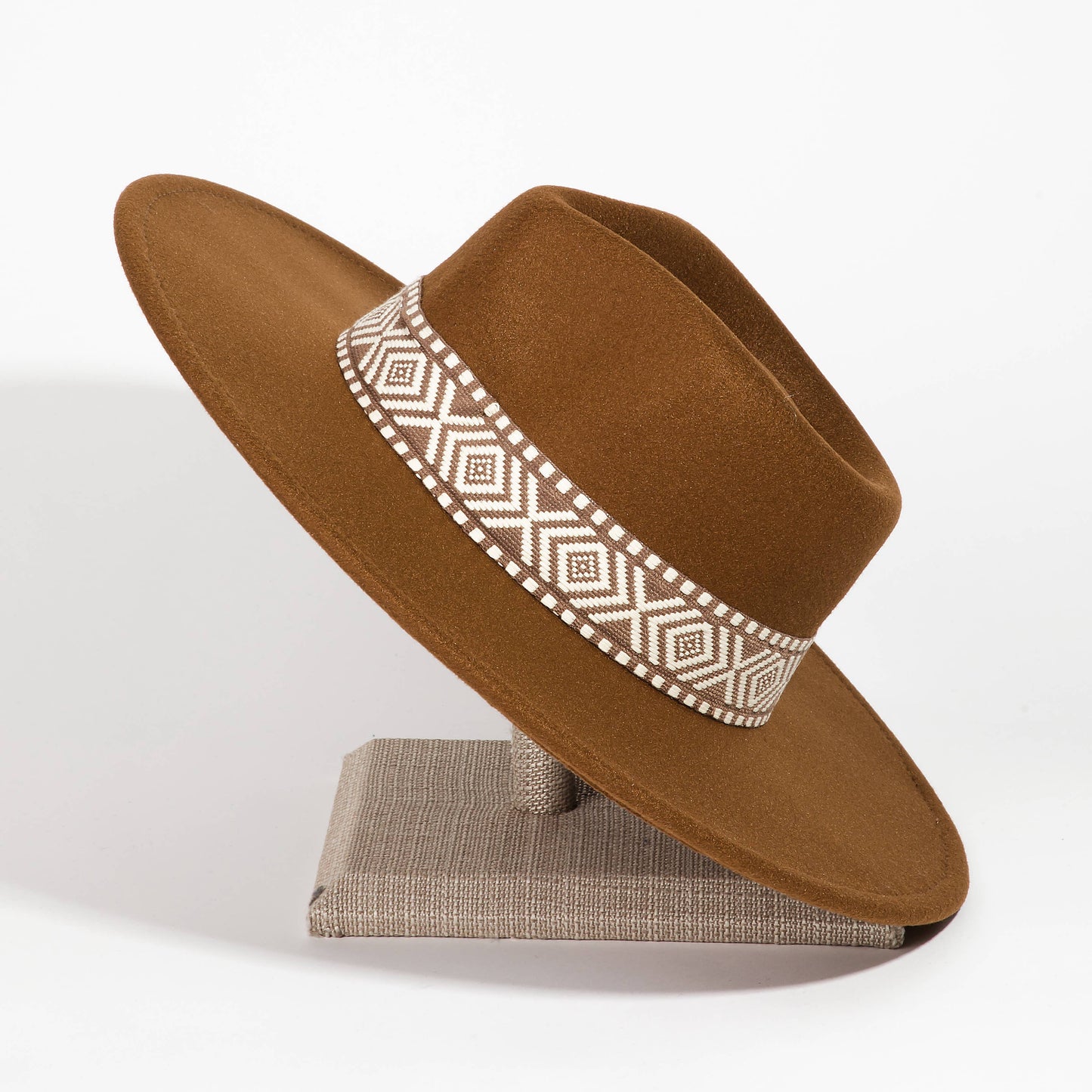 Boho Stripe Pattern Fedora Hat