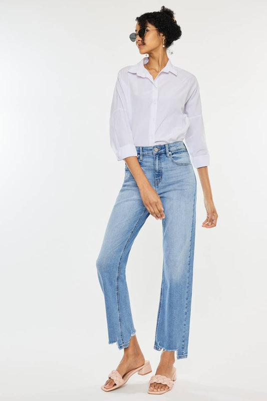 OPEN PACK HIGH RISE STRAIGHT JEANS-