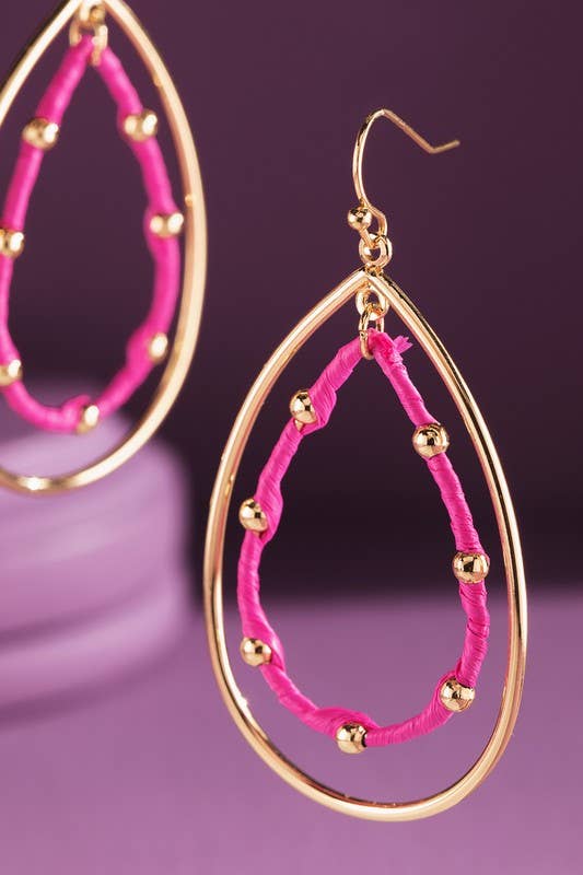 Teardrop Metal Color Earring