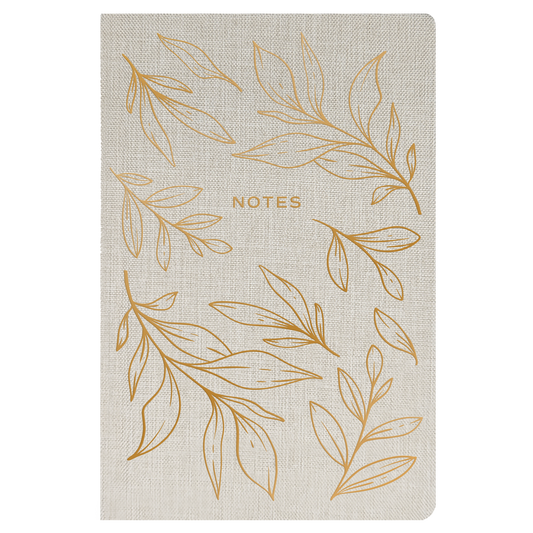 Gold Leaves Notes Journal