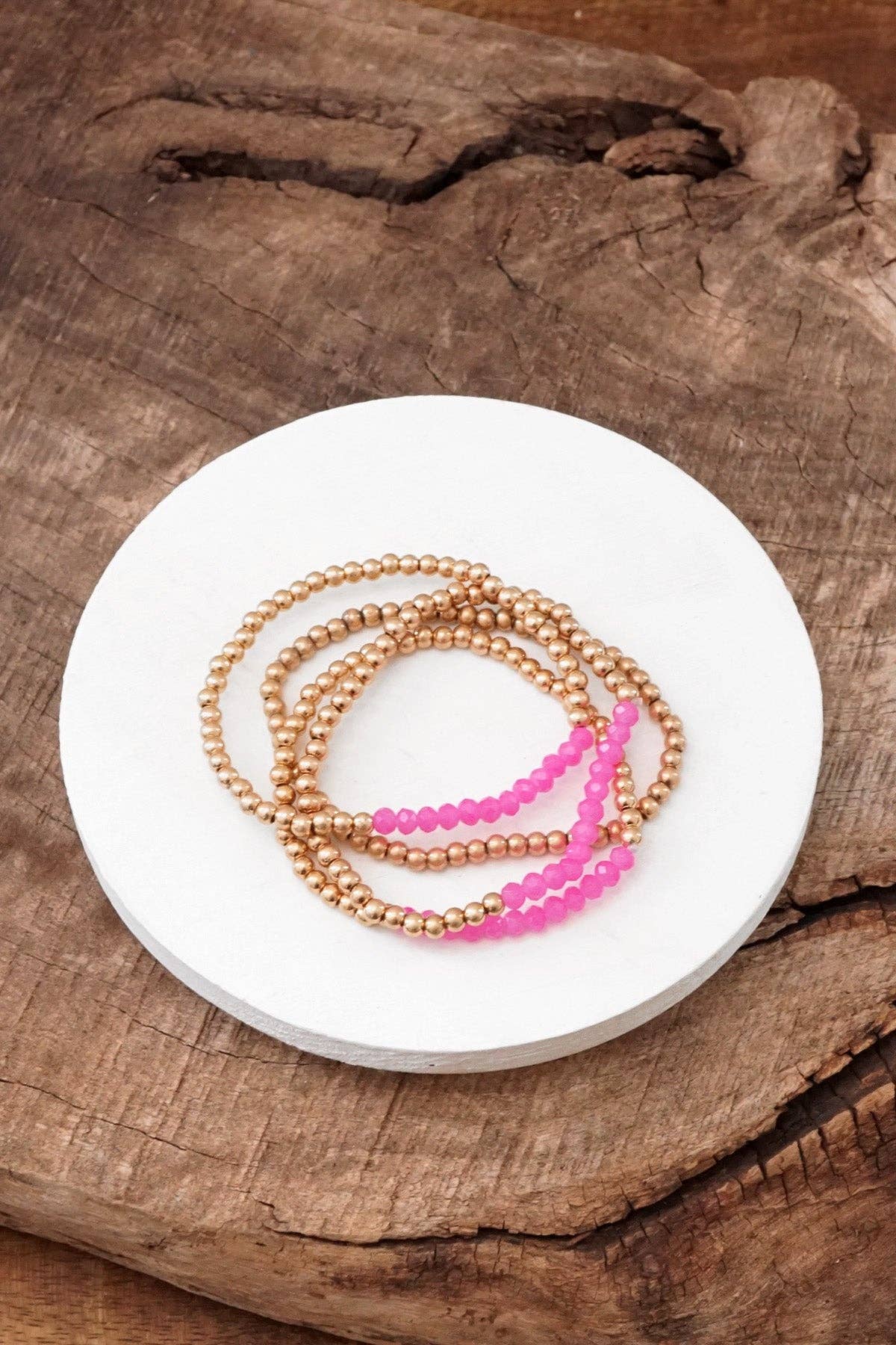 Bracelet stack glass beads