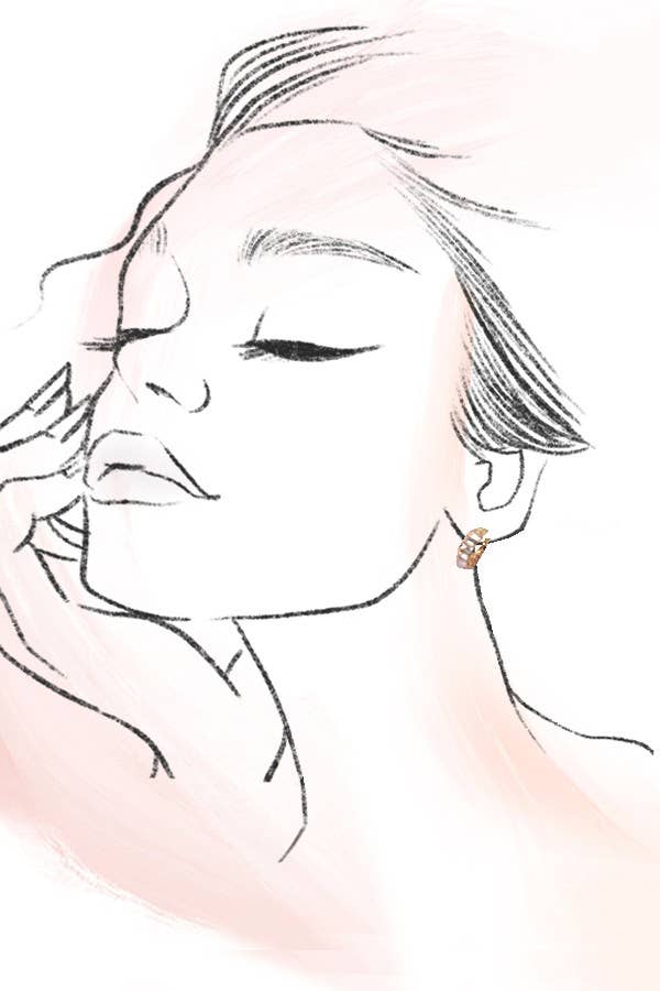 DOUBLE HOOP HUGGIE TRIO EARRINGS |