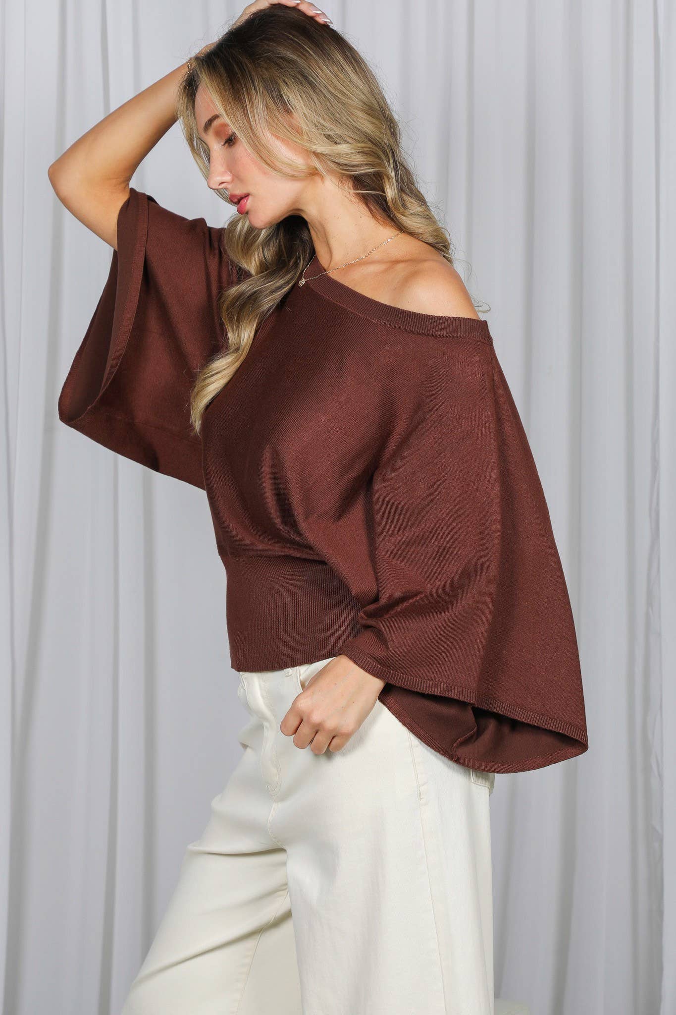 Espresso Flare Sleeve Sweater