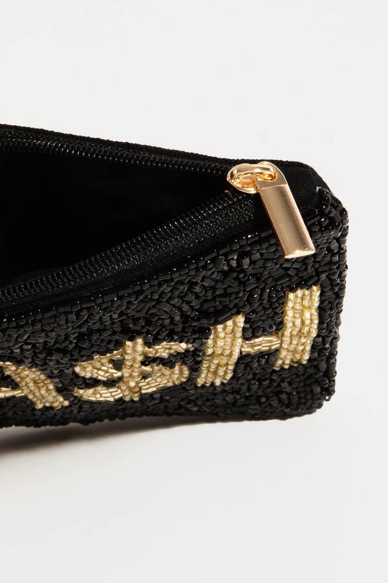 Cash  Beaded Coin Purse