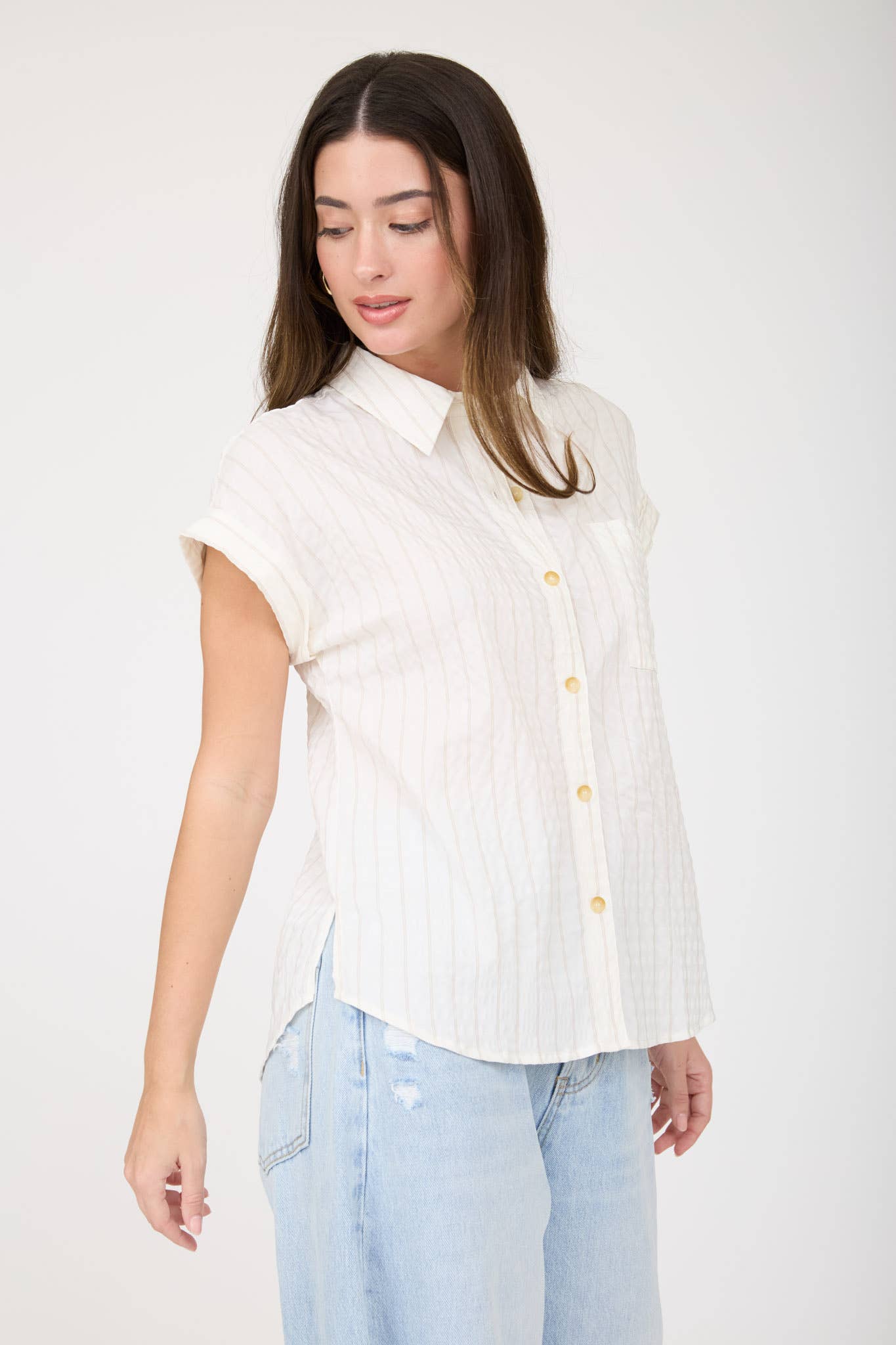 Khaki Button Up Shirt