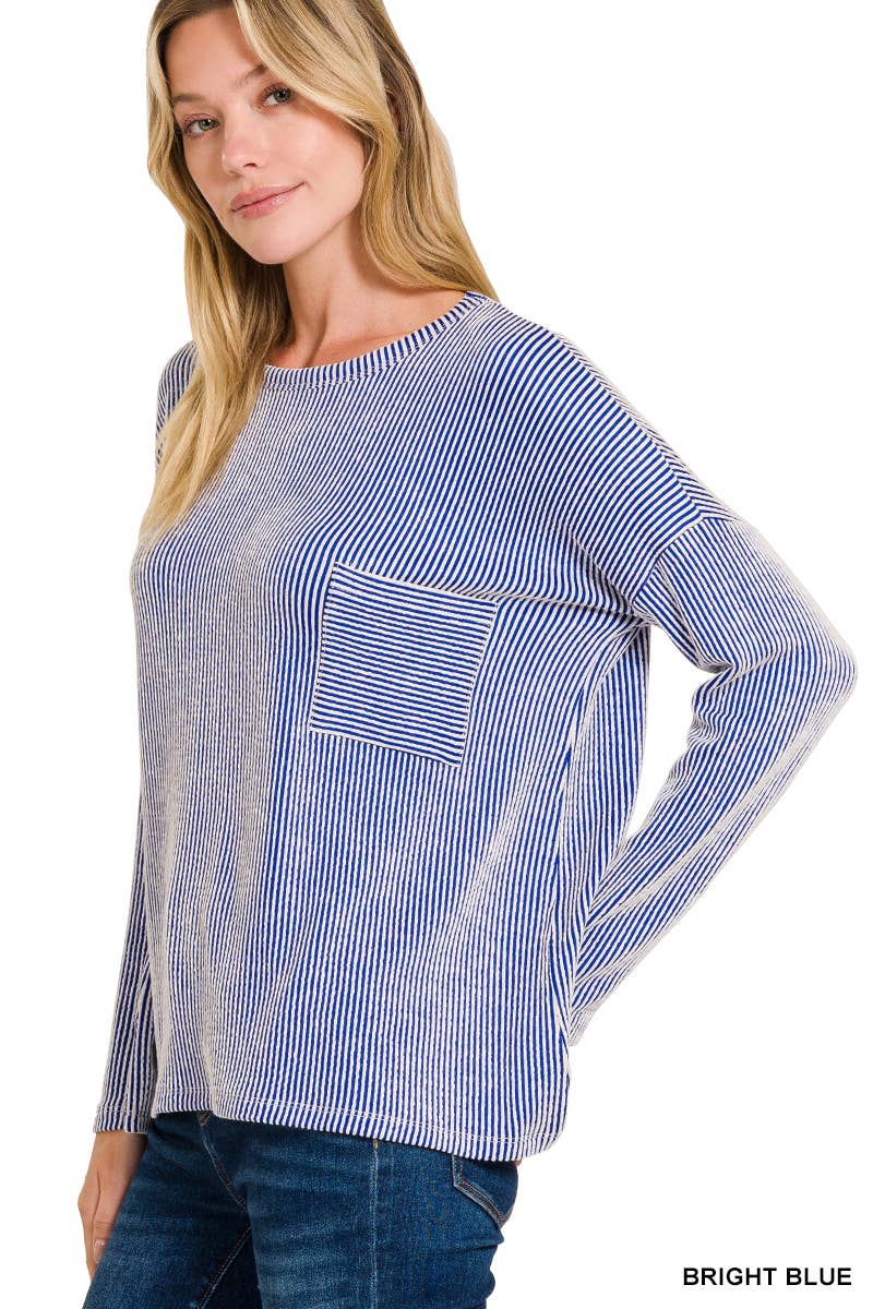Ribbed  Oversized Top