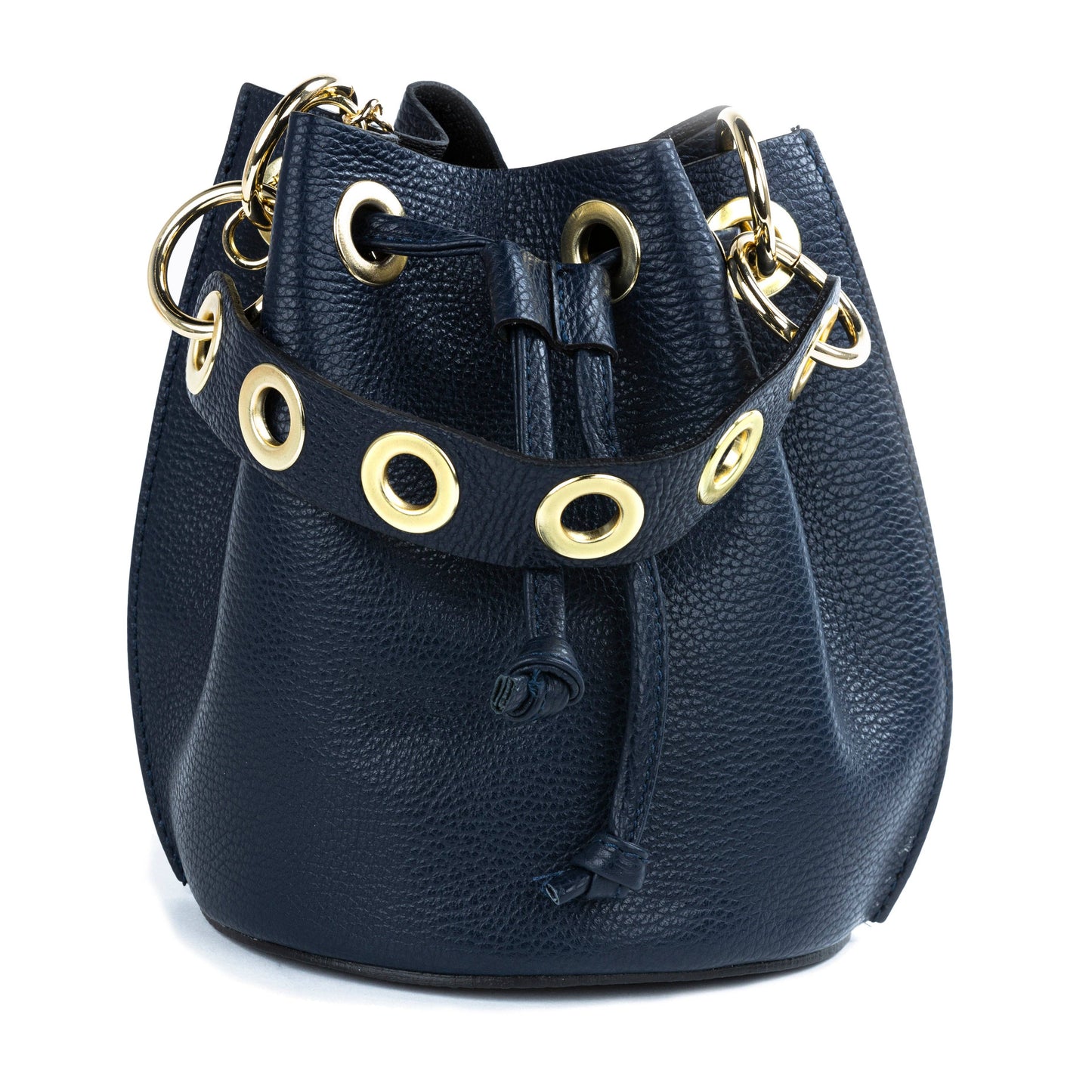 GENUINE ITALIAN LEATHER BUCKET BAG