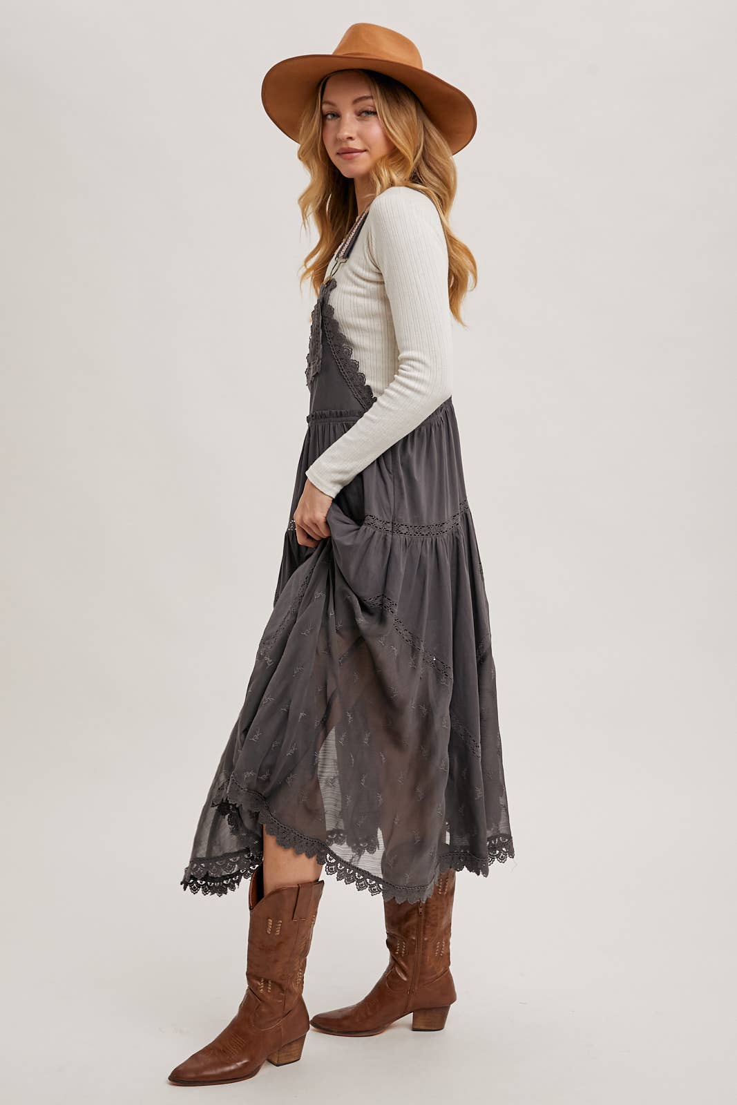 Ash LACE MAXI DRESS
