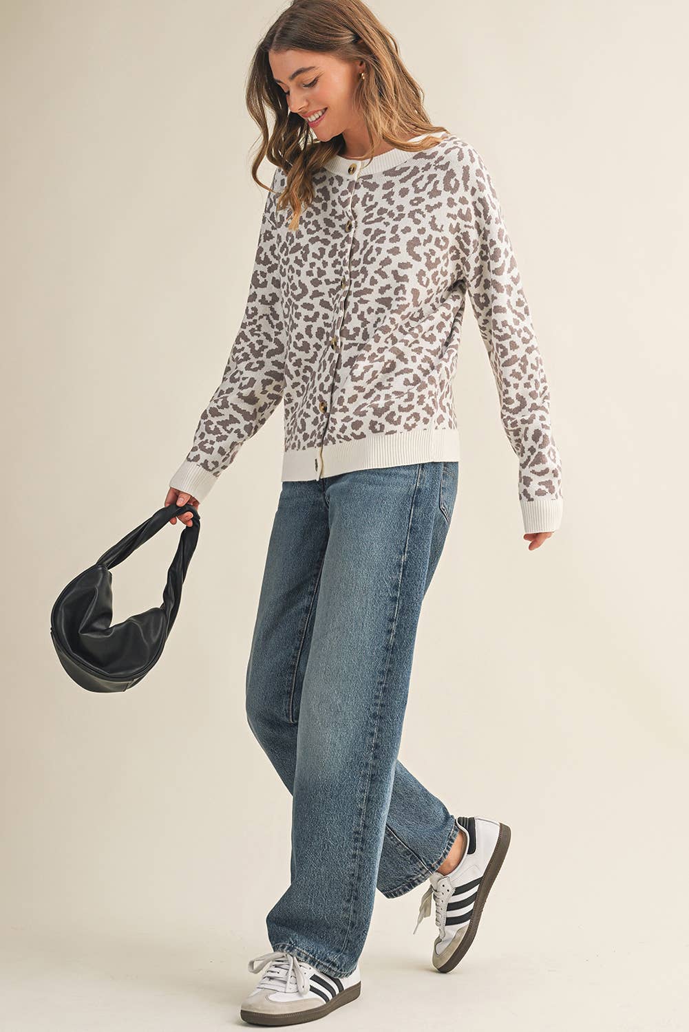 Leopard Sweater Cardigan