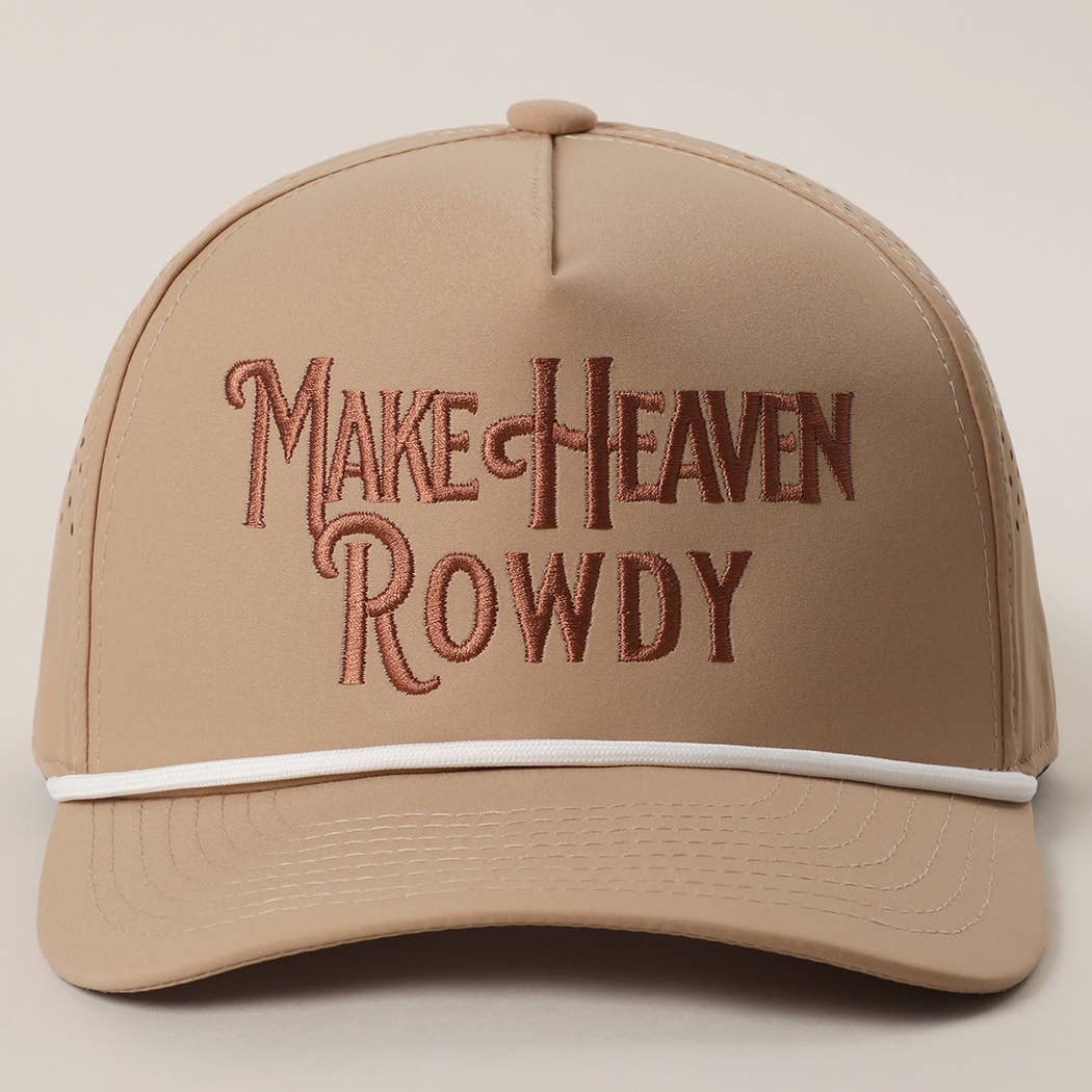 Make Heaven Rowdy Premium Materials Rope Strap Trucker Hat