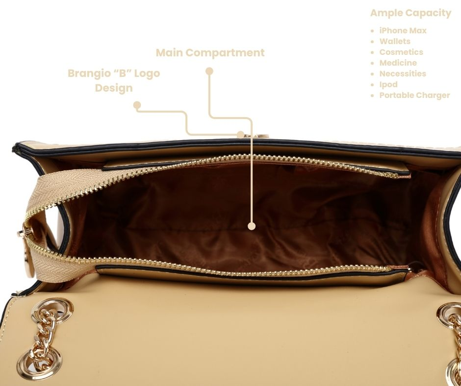 Brangio Italy Blissful Radiance Elegant Crossbody Bag