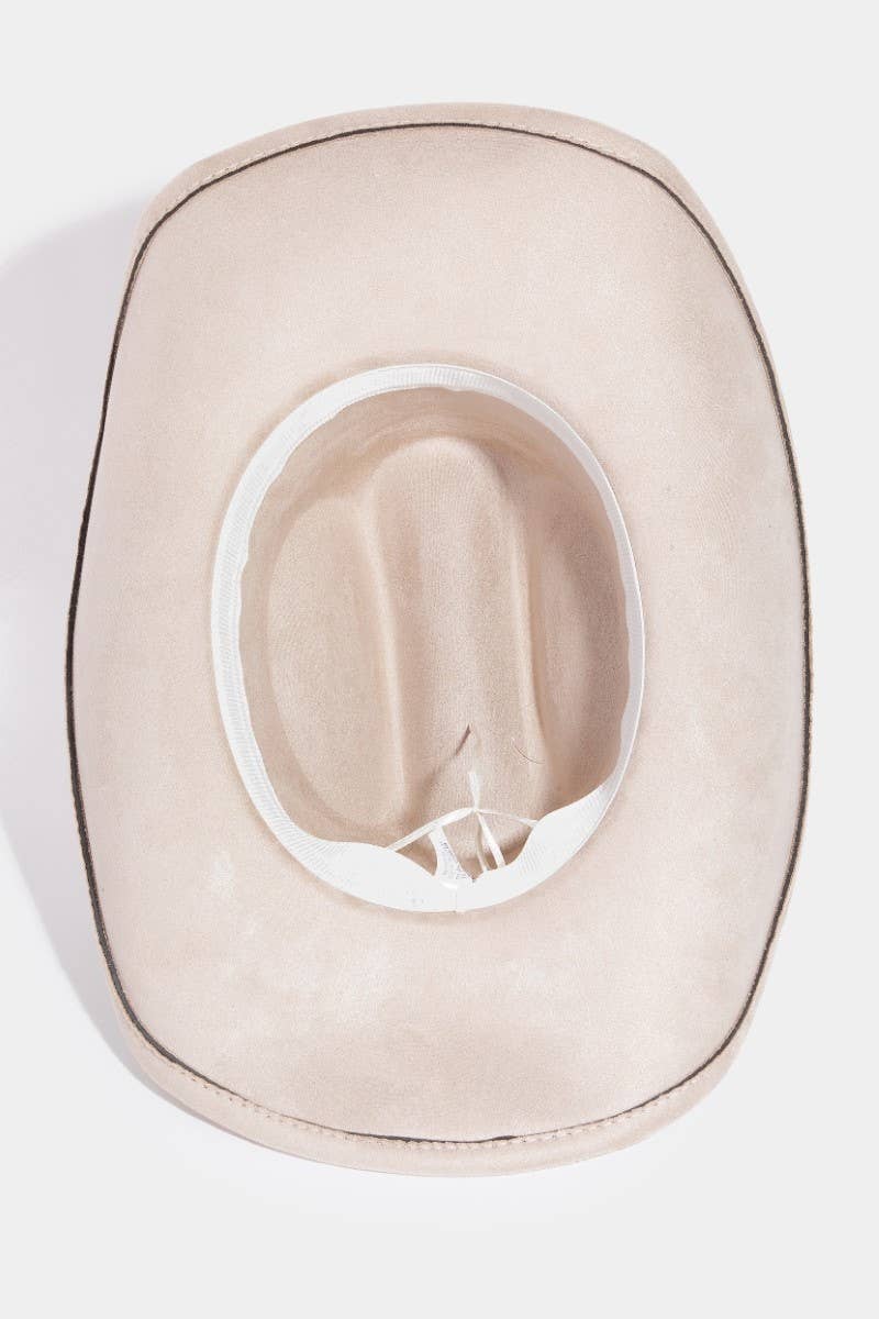 Intricate Layered Braided Strap Cowboy Hat