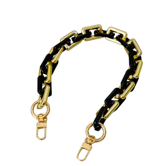 BLACK AND GOLD CHAIN FOR BAGS
