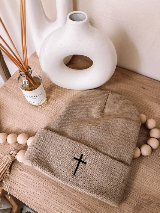 Cross Knit Beanie
