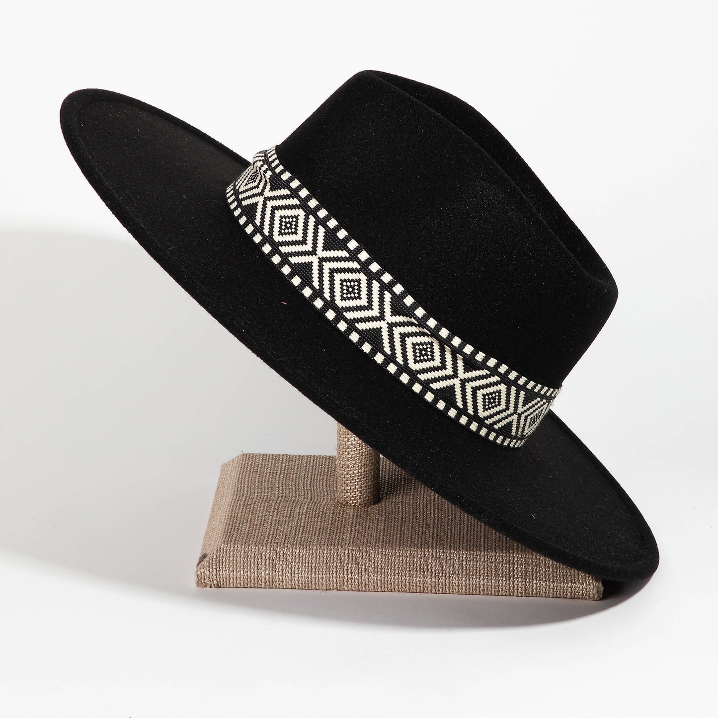 Boho Stripe Pattern Fedora Hat