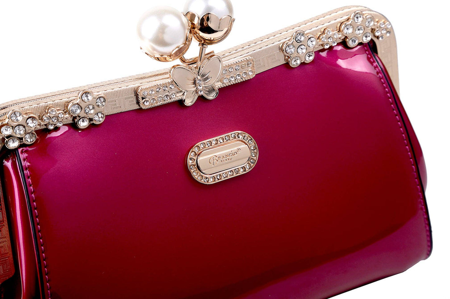 Brangio Opulent Satin Clutch & Evening Bag