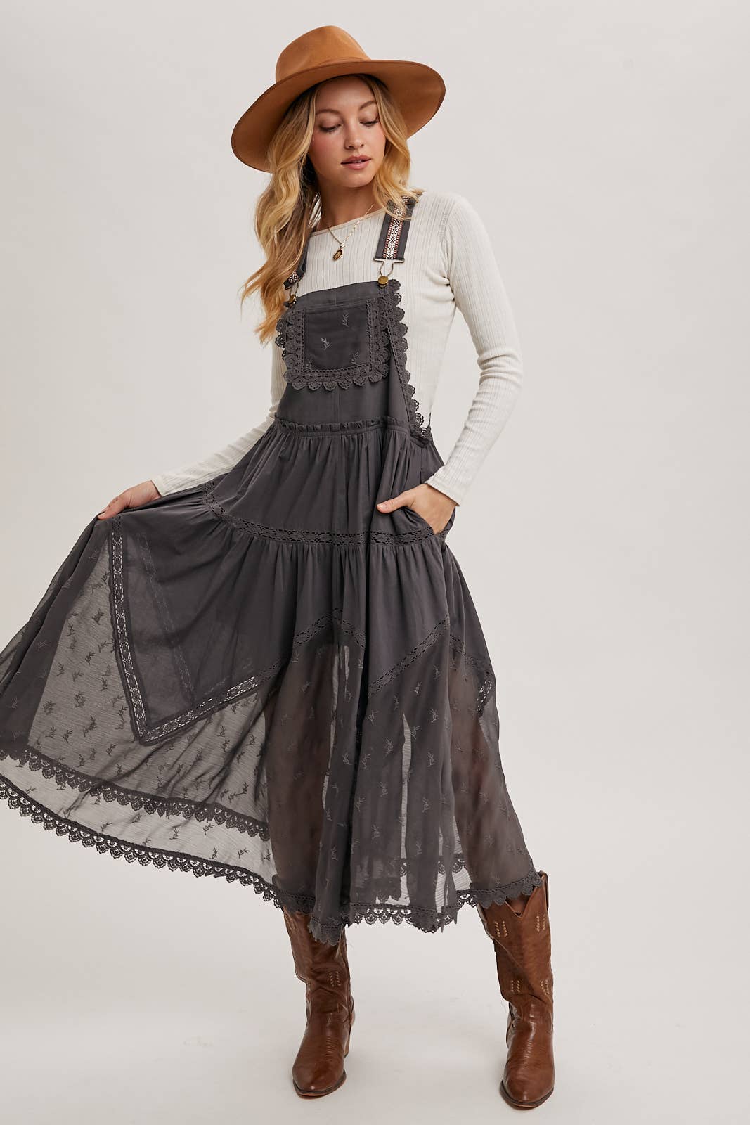 Ash LACE MAXI DRESS