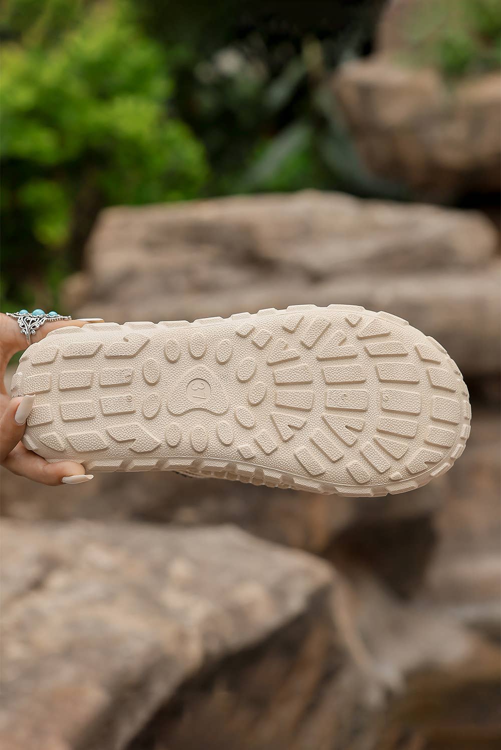 Stitch Detail Suede PU Plush Slippers | US7-10