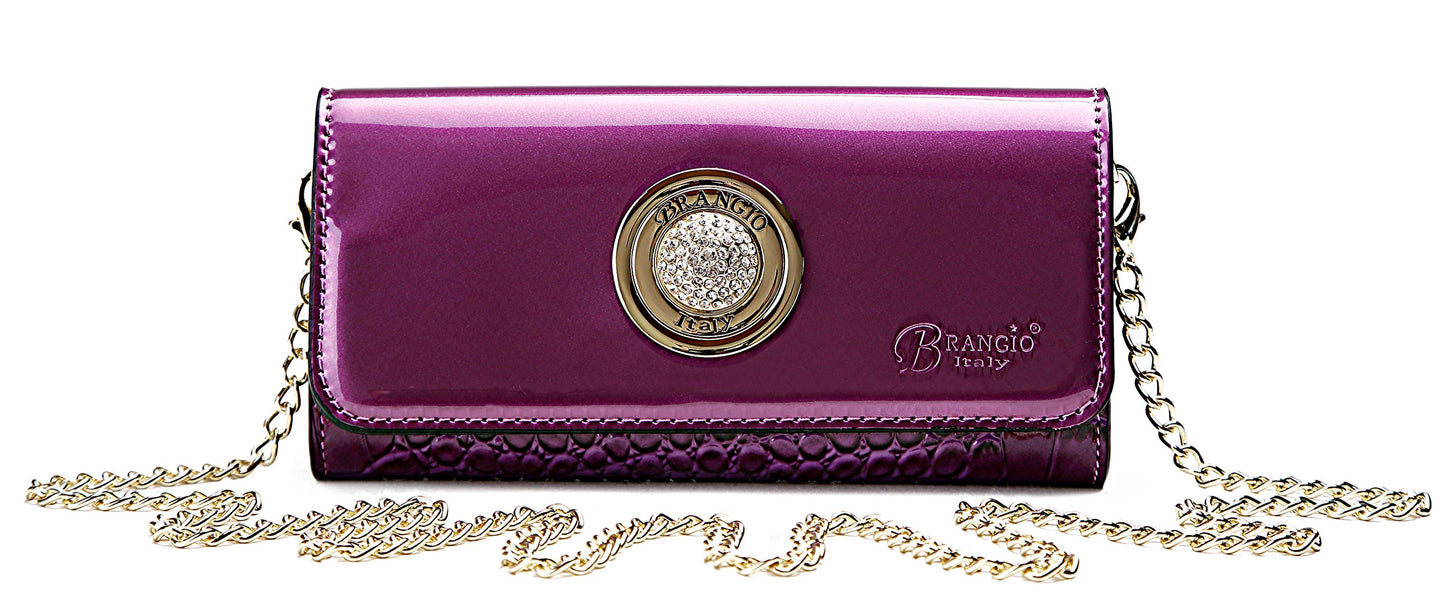Brangio Italy Crystal-Embellished Clutch & Wallet