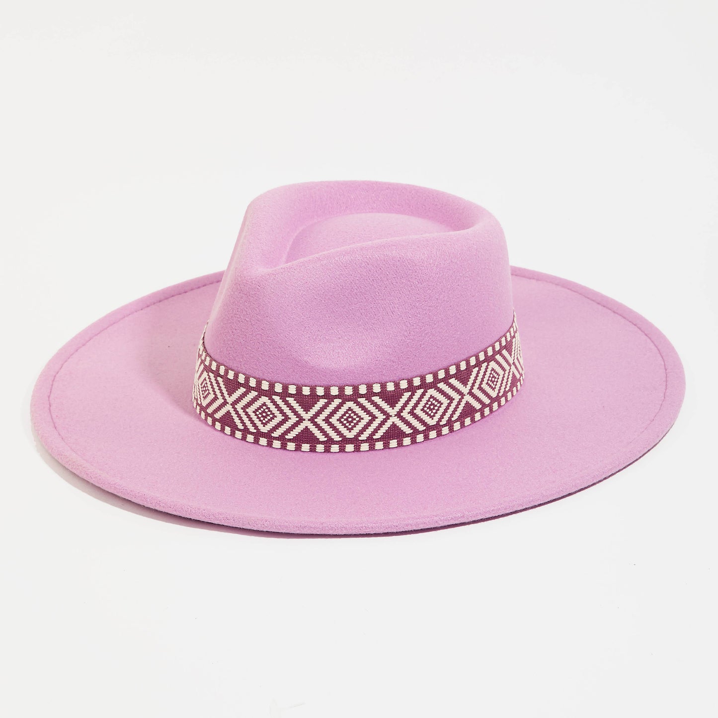 Boho Stripe Pattern Fedora Hat
