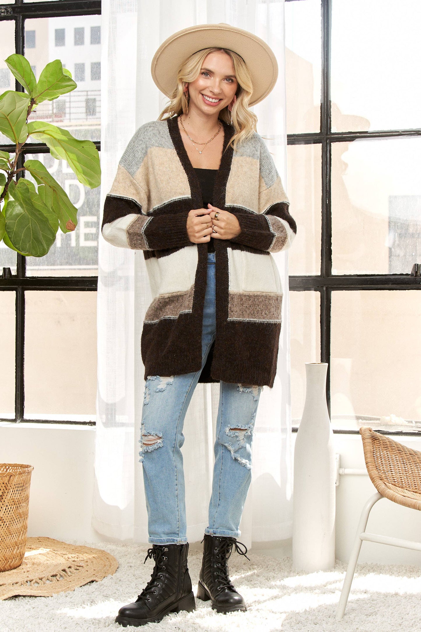 COLORBLOCK  CARDIGAN
