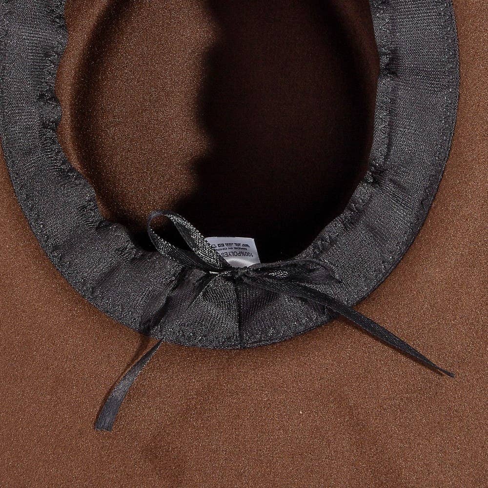 Vintage Safety Pin And Strap Western Hat