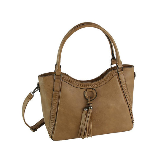 Fashion Tassel Stitch Satchel