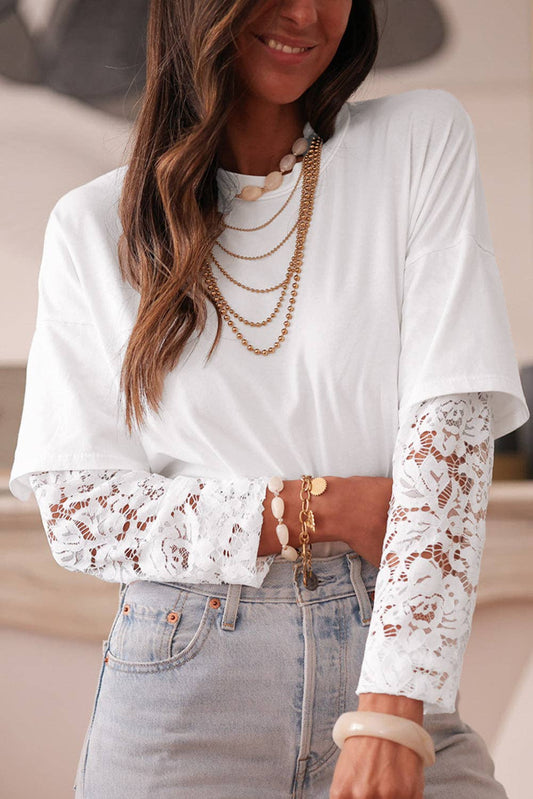 Lace Long Sleeve Tee