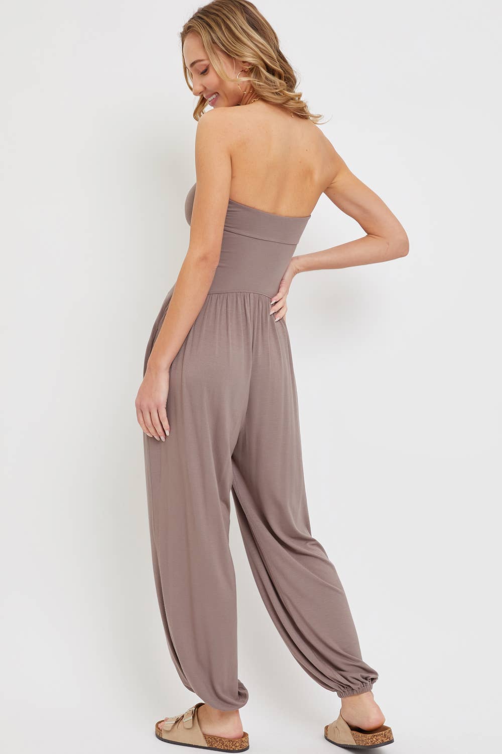 Espresso Soft Knit Jersey Jumpsuit